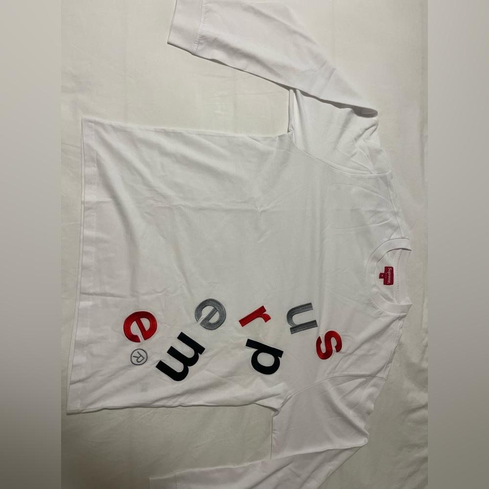 Supreme Scatter Logo Long Sleeve Shirt